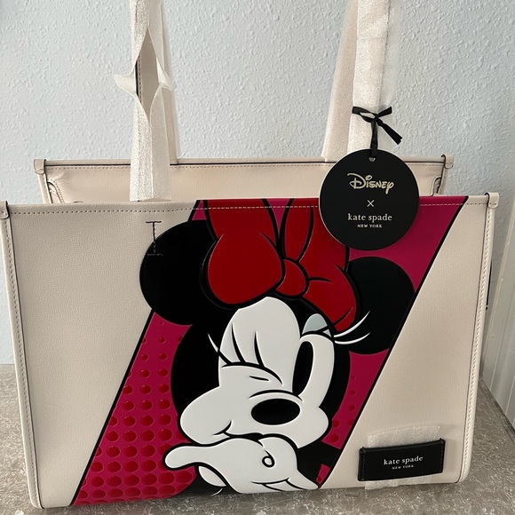 kate spade Handbags - Kate Spade Disney X  Minnie Mouse Zip Top Tote  Parchment NWT
